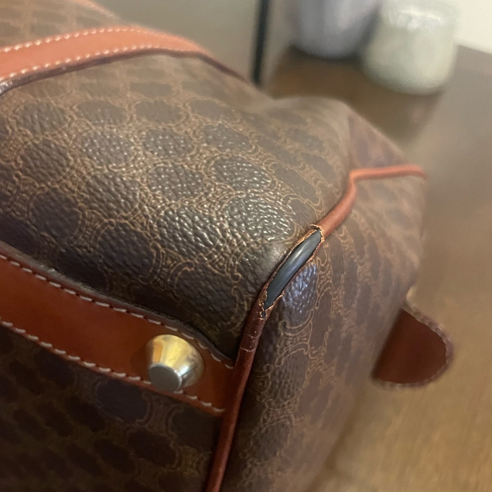 Celine Vintage Macadam Canvas Boston Bag - Picture 12 of 16